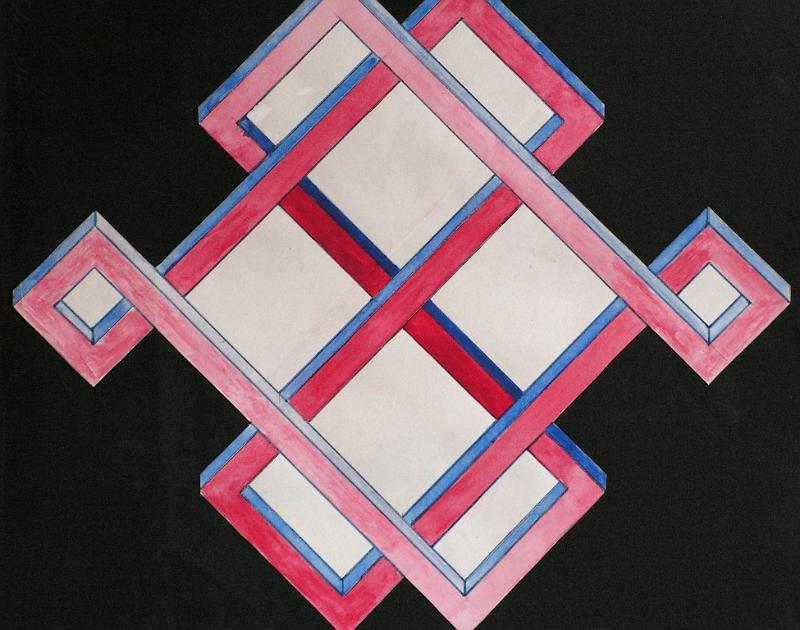 Abstufungen, 1972, Aqua-Papier, 30x31.jpg